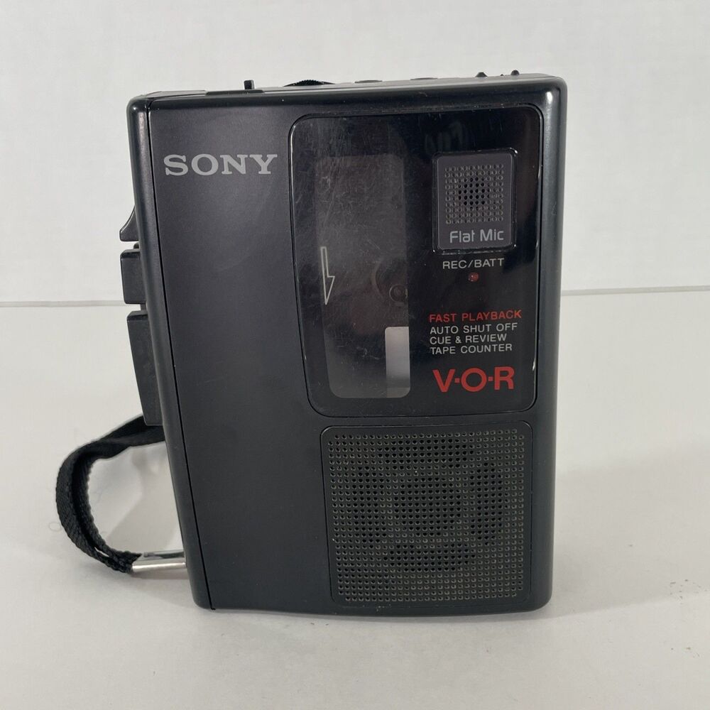 Sony TCM-S67V Cassette-Corder Handheld Voice Recorder VOR Feature – FOR PARTS